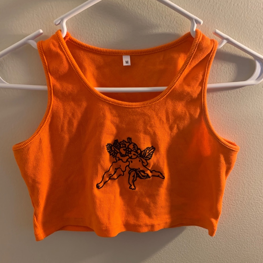 Orange angel crop top🧡